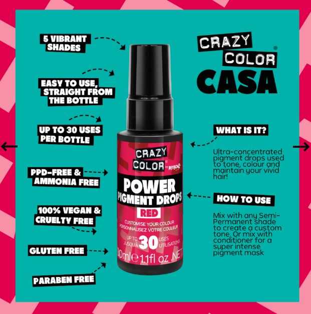POWER PIGMENT DROPS RED